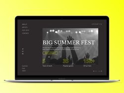 Многостраничный сайт для Фестиваля