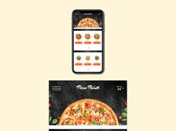 Концепт сайта для пиццерии (mobile)
