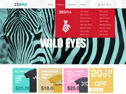 Адаптивна верстка интернет-магазина Zebra