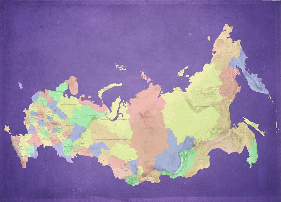 Карта россии 30