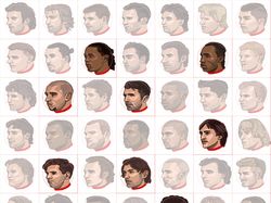 векторные портреты футболистов