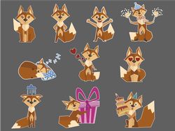 Стикеры "Mister fox"