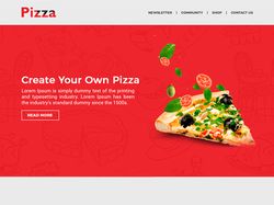 Landing Page Pizza