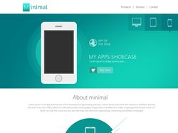 Вёрстка макета сайта "Minimal"
