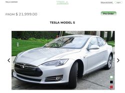 Tesla company design, UI/UX