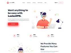 Верстка лендинга "LaslesVPN"