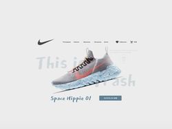 "Nike" landing page web design