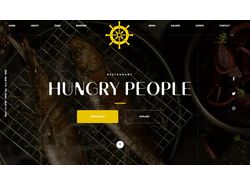 Адаптивная верстка landingPage Hungry People