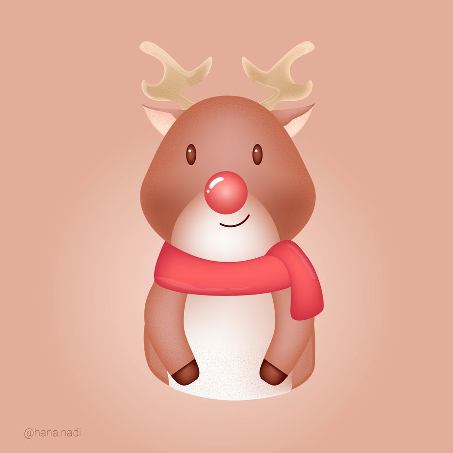christmas deer with red scarf.jpg