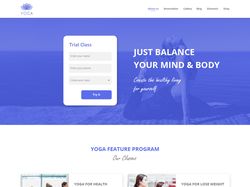 Адаптивный сайт Yoga