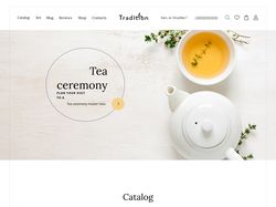 E-commerce, Online store of Chinese tea "Tradition