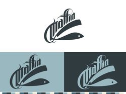 Логотип барбер шопа МАФФИЯ