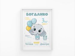 Метрика для мальчика