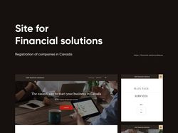 Сайт для компании Financial solutions