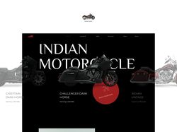 Indian motorcycle — website redesign concept