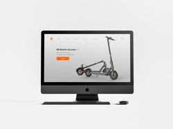 Редизайн сайта Xiaomi Mi Electric Scooter 1S