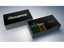 Визитная карточка для компании "Hubteq"