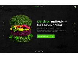 Дизайн сайта для вегетарианской еды GreenFood