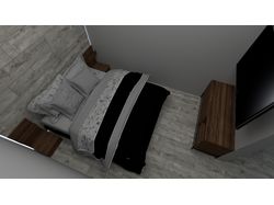 3D визуализация спальни