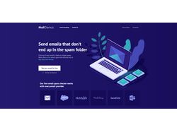 Верстка макета для сервиса рассылок с анимацией 2