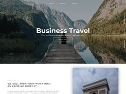 Адаптивная вёрстка landing page Business Travel