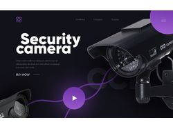 Security camera. Landing. Concept