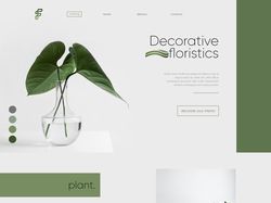 Decorative floristics. Landing. Concept