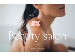 landing page for a beauty salon