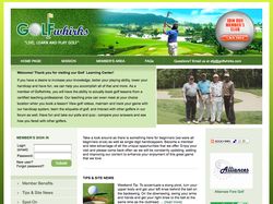 Сайт для обучения игры в гольф