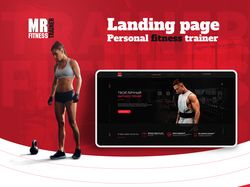 Fitness trainer, landing page