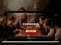 Дизайн сайта для покерного клуба