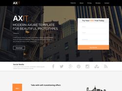 Адаптивная верстка макета AXIT