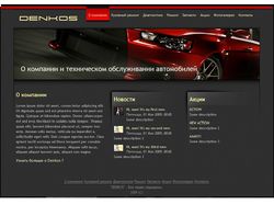 Сайт специализированного автоцентра Denkos
