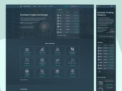 Редизайн главной страницы трейдинговой платформы