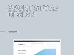 Дизайн интернет магазина спортивных товаров