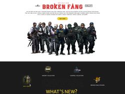 Редизайн лендинга CS:GO Operation Broken Fang