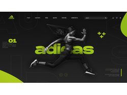 adidas. landing. concept