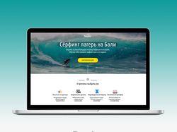 Дизайн landing сайта серфинг лагеря