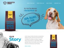 Адаптивная верстка landingPage DogFood