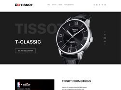 Концепт редизайна сайта TISSOT