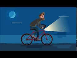 Анимация велосипедиста