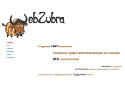 Разработка сайта webzubra.com