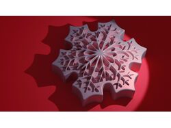 Снежинка (модель для 3d печати)