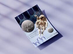 Дизайн буклета на космическую тематику