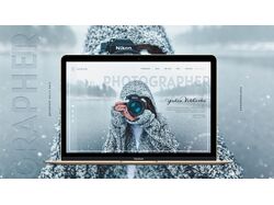 Landing Page for Photography
