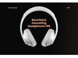 Landing Page for Headphones