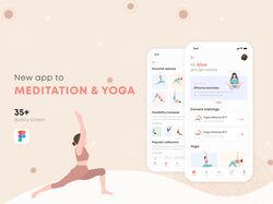 Дизайн приложения (Йога и Медитация)