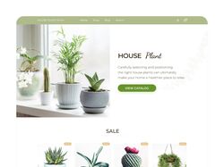 Дизайн интернет-магазина комнатных растений