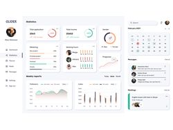 Дизайн темной и светлой темы Dashboard