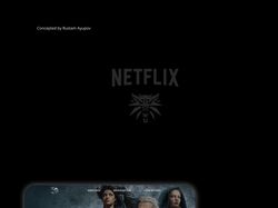 Дизайн сайта для просмотра сериала "Ведьмак".